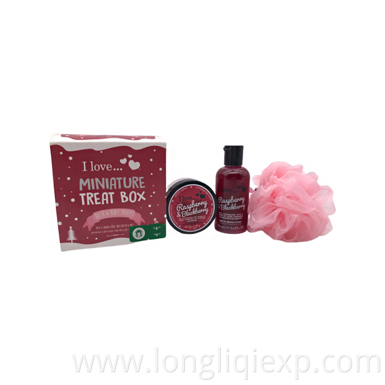 Raspberry blackberry 100ml liquid soap skin whitening shower gel 50ml natural body butter